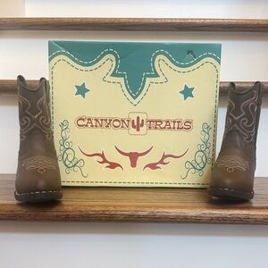 Kids Brown Western Boots - only worn once!